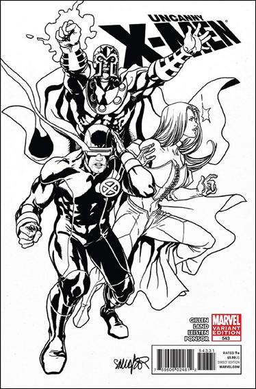 Uncanny X-Men (1981) issue 543-C Salvador Larroca 1:52 Sketch "Architects" Cover