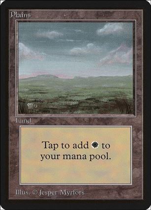 Magic the Gathering: Limited Edition Beta (Base Set) card 288-C Plains