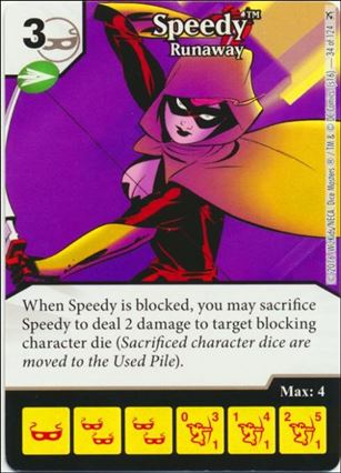 DC Comics Dice Masters Green Arrow and The Flash card 34 Speedy: Runaway
