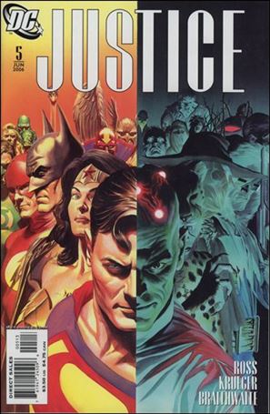 Justice (2005) issue 5-C Heroes & Villains Split Cover (3rd Printing)