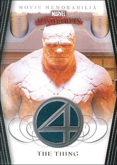 2008 Marvel Masterpieces: Series 2 (Movie Memorabilia Subset) card nn 4 The Thing - Blue Swatch