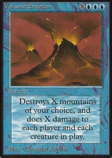 Magic the Gathering: Limited Edition Alpha (Base Set) card 88 Volcanic Eruption
