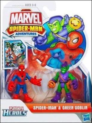 Marvel Spider-Man Adventures figure 2 Spider-Man and Green Goblin