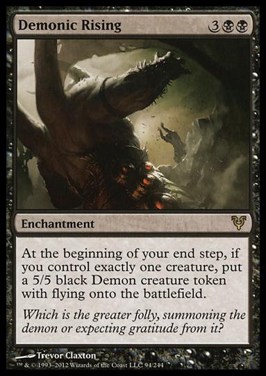 Magic the Gathering: Avacyn Restored (Base Set) card 94 Demonic Rising