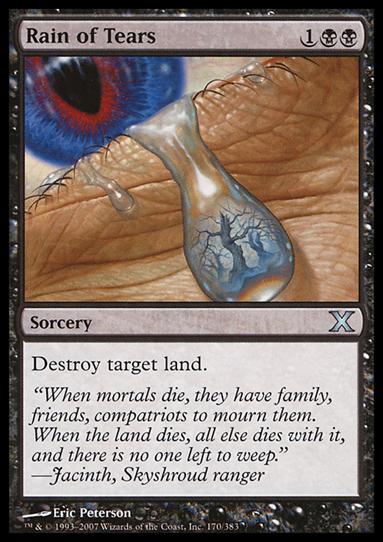 Magic the Gathering: 10th Edition (Base Set) card 170 Rain of Tears