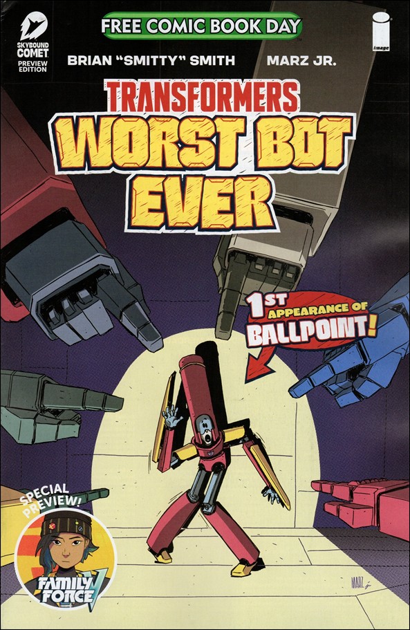 Free Comic Book Day 2025: Transformers – Worst Bot Ever issue 1 Marz Jr. Cover