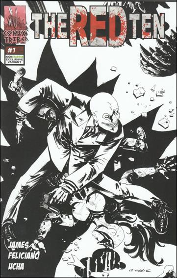 Red Ten issue 1-C C.P. Wilson III KS Black & White Cover 1/250