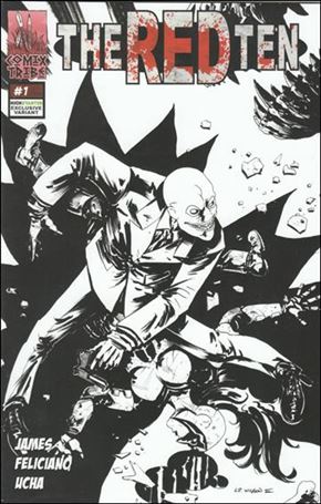 Red Ten issue 1-C C.P. Wilson III KS Black & White Cover 1/250