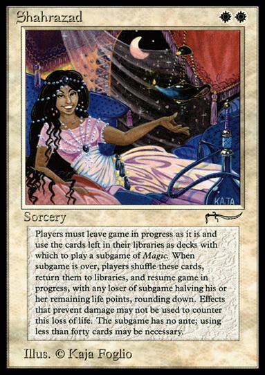 Magic the Gathering: Arabian Nights (Base Set) card 10 Shahrazad