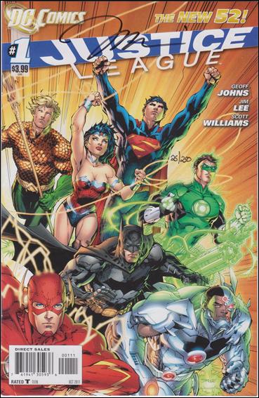 Justice League (2011) issue 1-O DF Jim Lee Cover (Signed by Jim Lee) 1/250