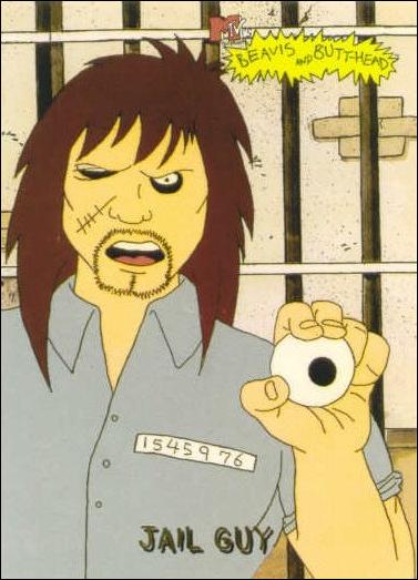 Beavis and Butt-Head (Base Set) card '8469' Jail Guy