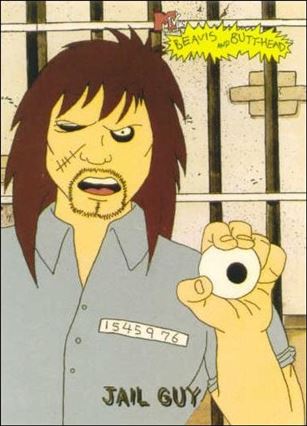 Beavis and Butt-Head (Base Set) card '8469' Jail Guy