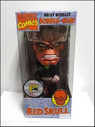 Wacky Wobblers (Comics) item Nn19-B Red Skull  (Metallic)