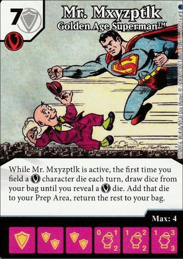 DC Comics Dice Masters World's Finest card DC2016-8 Mr. Mxyzptlk: Golden Age Superman