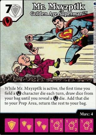 DC Comics Dice Masters World's Finest card DC2016-8 Mr. Mxyzptlk: Golden Age Superman