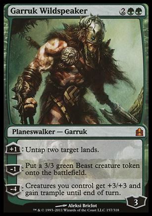 Magic the Gathering: Commander (Base Set) card 157 Garruk Wildspeaker