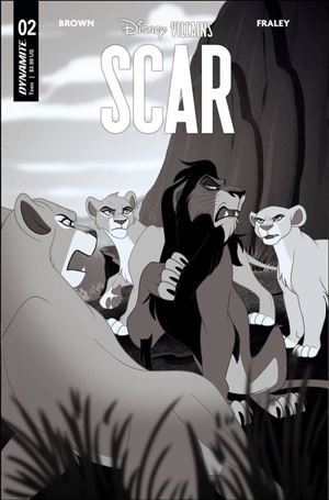 Disney Villains: Scar issue 2-G Trish Forstner 1:10 B&W Cover