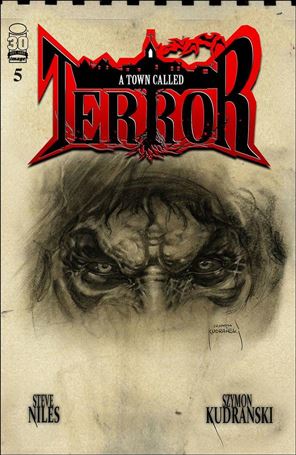Town Called Terror issue 5-B Black & White Cover
