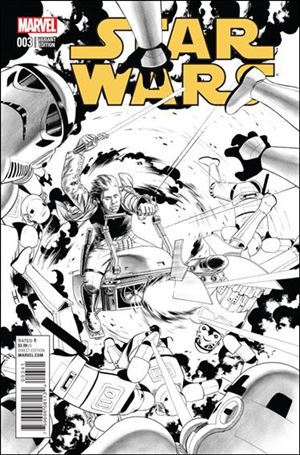 Star Wars (2015) issue 3-C John Cassaday 1:100 Black and White Cover