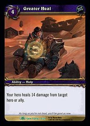 World of Warcraft: Through the Dark Portal (Base Set) card 70 Greater Heal