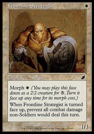 Magic the Gathering: Scourge (Base Set) card 15 Frontline Strategist