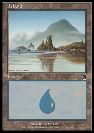 Magic the Gathering: Odyssey (Base Set) card 338 Island