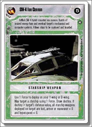 Star Wars: A New Hope Revised (Base Set) card 162 SW-4 Ion Cannon