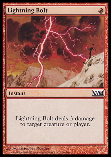 Magic the Gathering: 2011 Core Set (Base Set) card 149 Lightning Bolt