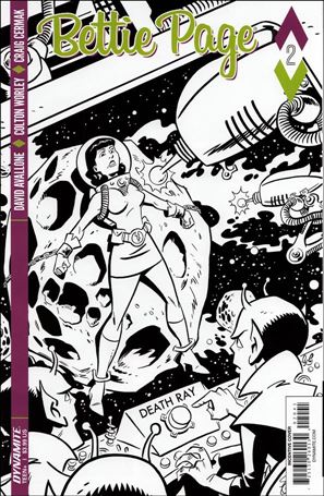 Bettie Page (2017) issue 2-D Scott Chantler 1:10 Black and White Cover