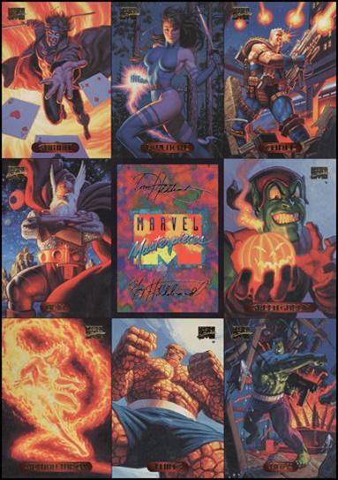 1994 Marvel Masterpieces (Promo) card nn 3 Captain America Master Print Promo on back