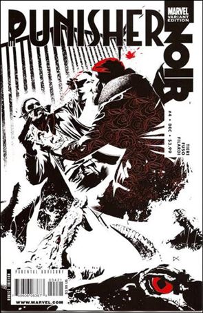 Punisher Noir issue 4-B Dennis Calero Cover