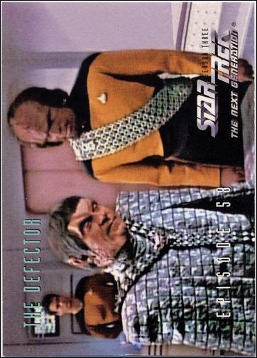 Star Trek: The Next Generation - The Episode Collection Season Three (Base Set) card 260 The Defector, Episode 58B