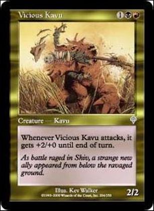 Magic the Gathering: Invasion (Base Set) card 284 Vicious Kavu