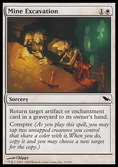 Magic the Gathering: Shadowmoor (Base Set) card 13 Mine Excavation