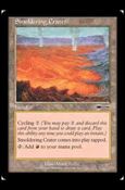 Magic the Gathering: Urza's Saga (Base Set) card 328 Smoldering Crater