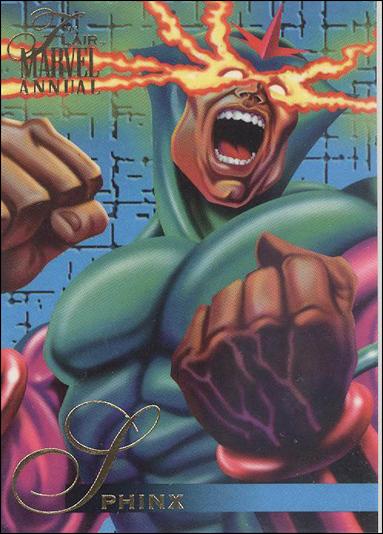 Marvel Annual Flair '95 (Base Set) card 147 Sphinx