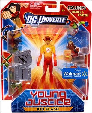 Young Justice  figure 2-B Kid Flash with Poster