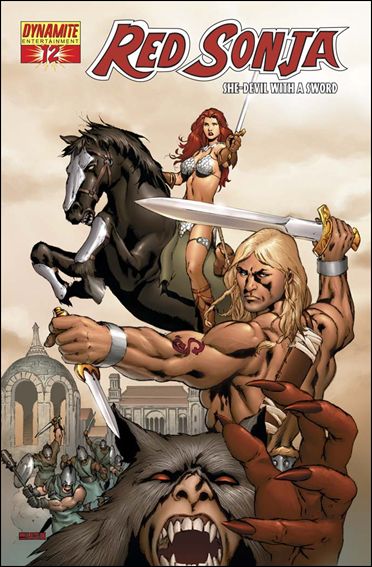 Red Sonja (2005) issue 12-H DF Mel Rubi Fiery Red Foil High End Edition 1/899
