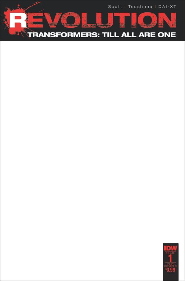 Transformers: Till All Are One: Revolution issue 1-C Blank Cover