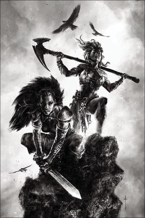 Bêlit & Valeria issue 3-G Sebastian Fiumara 1:30 Black & White Cover
