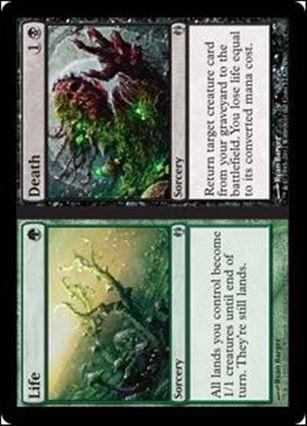 Magic the Gathering: Duel Decks: Izzet vs. Golgari (Base Set) card 77 Life//Death