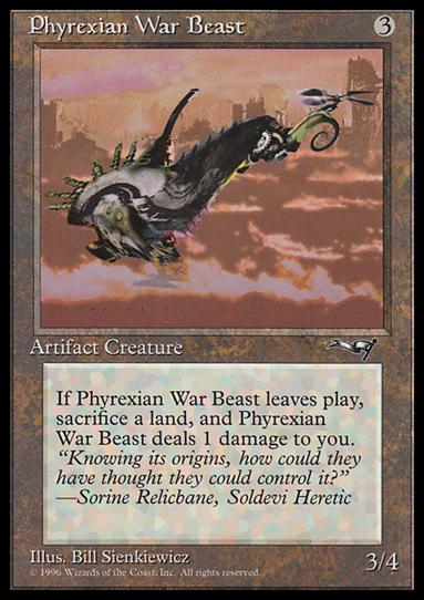 Magic the Gathering: Alliances (Base Set) card 127-B Phyrexian War Beast