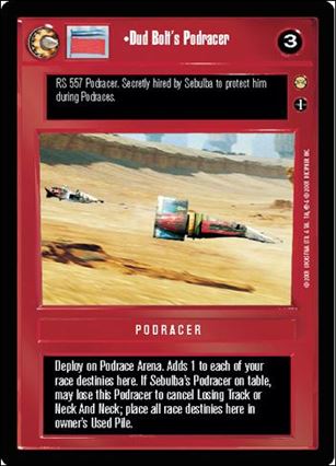 Star Wars: Tatooine Limited (Base Set) card 46 Dud Bolt's Podracer