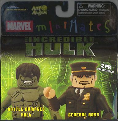 Marvel Minimates figure 63-B Battle Damaged Hulk and General Ross