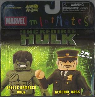 Marvel Minimates figure 63-B Battle Damaged Hulk and General Ross