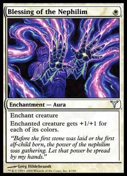 Magic the Gathering: Dissension (Base Set) card 4 Blessing of the Nephilim
