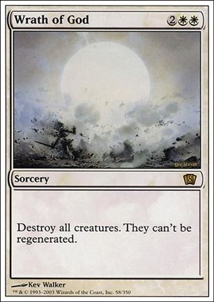 Magic the Gathering: 8th Edition (Base Set) card 58 Wrath of God