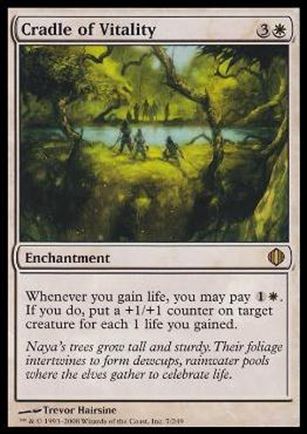 Magic the Gathering: Shards of Alara (Base Set) card 7 Cradle of Vitality