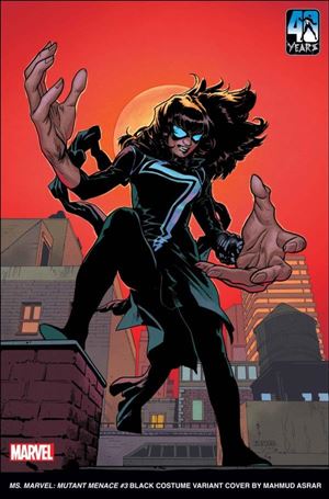 Ms. Marvel: Mutant Menace issue 3-B Mahmud Asrar Black Costume Cover
