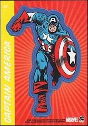70 Years of Marvel Comics (Retro Sticker Subset) card S2 Captain America
